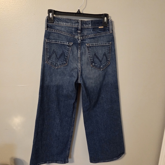 Mother Women's The Tomcat Roller Painfully Obvious Wide Leg Denim Jeans Sz 25 - Picture 4 of 10